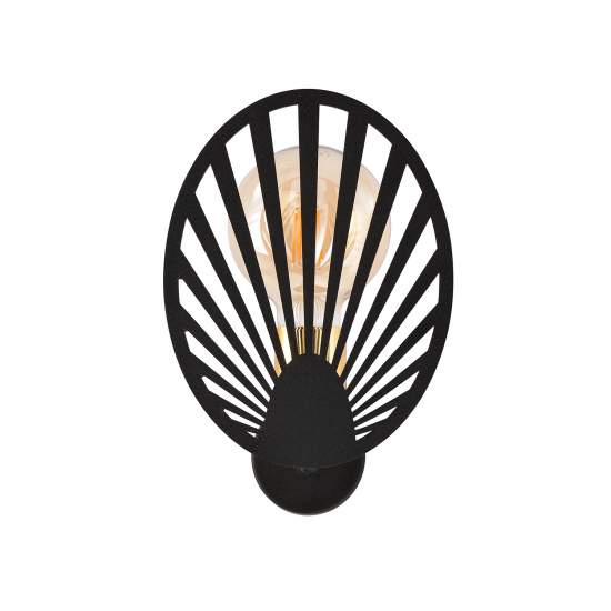 Applique Contemporanea 1 Luce Tallia In Acciaio Nero E Oro LA0100-EB-AP1-NR