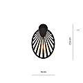 Applique Contemporanea 1 Luce Tallia In Acciaio Nero E Oro LA0100-EB-AP1-NR