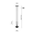 Sospensioni Moderna Crio Acciaio Nero 1 Luce E14 Ip20 LA0105-EB-1-NR
