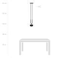 Sospensioni Moderna Crio Acciaio Nero 1 Luce E14 Ip20 LA0105-EB-1-NR