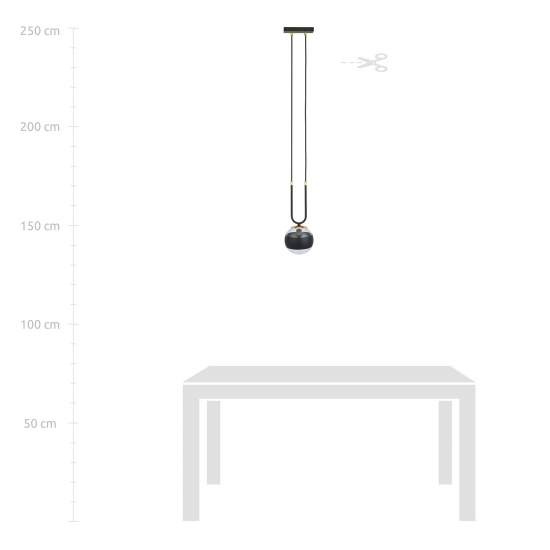 Sospensioni Moderna Crio Acciaio Nero 1 Luce E14 Ip20 LA0105-EB-1-NR