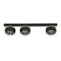 Plafoniera Moderna Giapeto Acciaio Nero 3 Luci E14 Ip20 LA0106-EB-PL3-NR-TR
