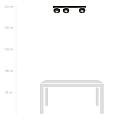 Plafoniera Moderna Giapeto Acciaio Nero 3 Luci E14 Ip20 LA0106-EB-PL3-NR-TR