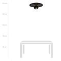 Plafoniera Minimal Mnemosine Acciaio Nero 1 Luce E14 Ip20 LA0108-EB-PL1-NR
