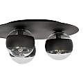 Plafoniera Minimal Mnemosine Acciaio Nero 3 Luci E14 Ip20 LA0108-EB-PL3-NR