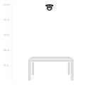 Plafoniera Minimal Teia Acciaio Nero 1 Luce E14 Ip20 LA0110-EB-PL1-NR