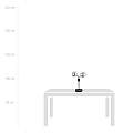 Lampada Da Tavolo Moderna Orione Acciaio Nero Grigio 2 Luci E14 Ip20 LA0112-EB-LT2-NR-GR