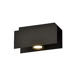 Plafoniera Moderna 1 Luce Cassiopea In Acciaio Nero