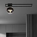 Plafoniera Moderna Andromeda Acciaio Nero 1 Luce E14 Ip20 LA0114-EB-PL1-NR-TR3