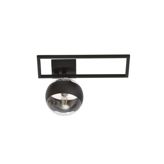 Plafoniera Moderna Andromeda Acciaio Nero 1 Luce E14 LA0114-EB-PL1-NR-TR4