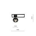 Plafoniera Moderna Andromeda Acciaio Nero 1 Luce E14 LA0114-EB-PL1-NR-TR4
