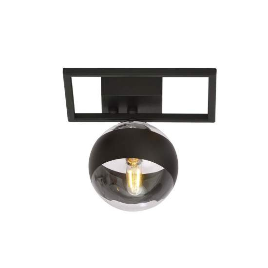Plafoniera Moderna Andromeda Acciaio Nero Luce E14 Ip20 LA0114-EB-PL1-NR-TR5