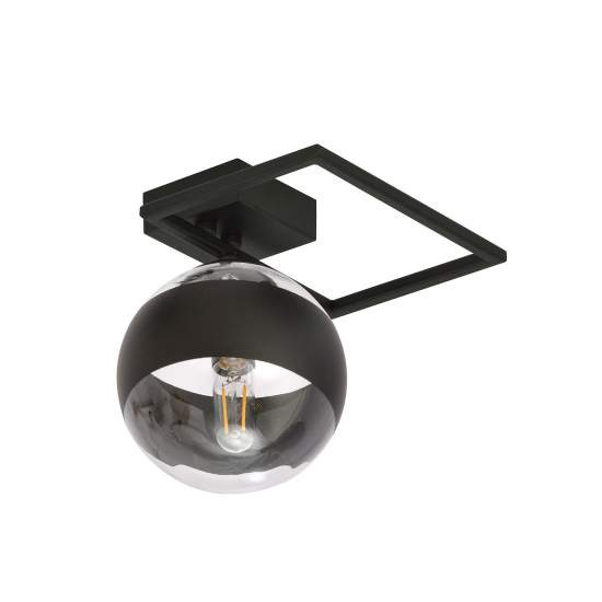Plafoniera Moderna Andromeda Acciaio Nero Luce E14 Ip20 LA0114-EB-PL1-NR-TR5