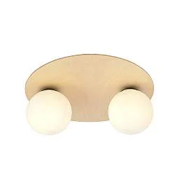 Plafoniera Minimal Pegaso Acciaio Marrone 2 Luci E14 Ip20