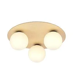 Plafoniera Minimal Pegaso Acciaio Marrone 3 Luci E14 Ip20
