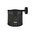 Applique Industrial 1 Luce Cigno In Acciaio Nero E Paralume A Cilindro LA0116-EB-AP1-NR