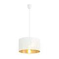Sospensione Minimal 1 Luce Drago In Acciaio Bianco E Oro LA0118-EB-1-NR-BI