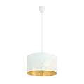 Sospensione Minimal 1 Luce Drago In Acciaio Bianco E Oro LA0118-EB-1-NR-BI