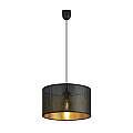 Sospensione Minimal 1 Luce Drago In Acciaio Nero E Oro LA0118-EB-1-NR-OT