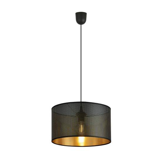 Sospensione Minimal 1 Luce Drago In Acciaio Nero E Oro LA0118-EB-1-NR-OT