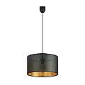 Sospensione Minimal 1 Luce Drago In Acciaio Nero E Oro LA0118-EB-1-NR-OT