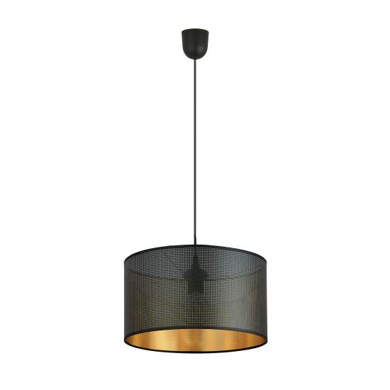 Sospensione Minimal 1 Luce Drago In Acciaio Nero E Oro LA0118-EB-1-NR-OT