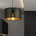 Sospensione Minimal 1 Luce Drago In Acciaio Nero E Oro LA0118-EB-1-NR-OT