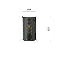 Applique Minimal 1 Luce Drago In Acciaio Nero E Oro LA0118-EB-AP1-NR-OR