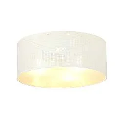 Plafoniera Minimal 3 Luci Drago In Acciaio Bianco E Oro