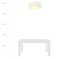 Plafoniera Minimal 3 Luci Drago In Acciaio Bianco E Oro LA0118-EB-PL3-NR-BI