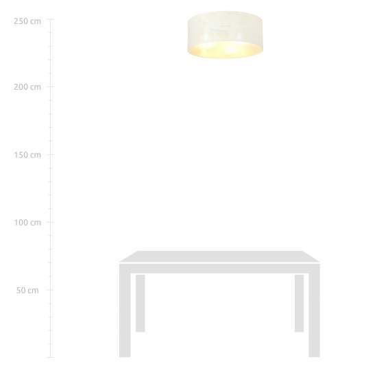 Plafoniera Minimal 3 Luci Drago In Acciaio Bianco E Oro LA0118-EB-PL3-NR-BI