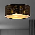 Plafoniera Minimal 3 Luci Drago In Acciaio Nero E Oro LA0118-EB-PL3-NR-OR