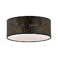 Plafoniera Minimal 3 Luci Drago In Acciaio Nero E Oro LA0118-EB-PL3-NR-OR