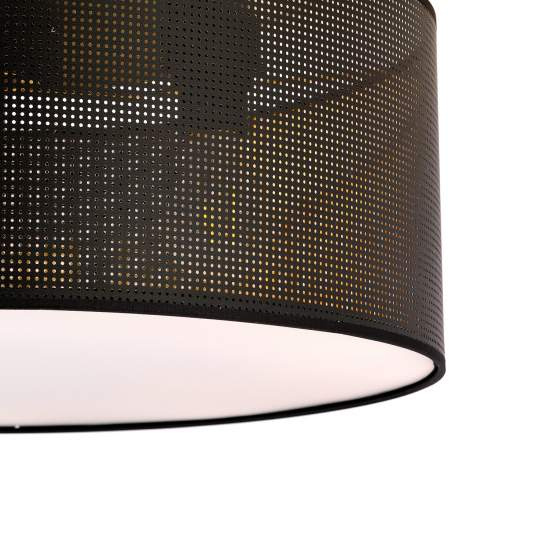 Plafoniera Minimal 3 Luci Drago In Acciaio Nero E Oro LA0118-EB-PL3-NR-OR