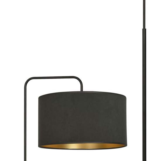 Piantana Contemporaneo Ganesha Acciaio Nero 1 Luce E27 Ip20 LA0129-EB-PT1-NR