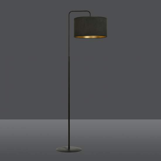 Piantana Contemporaneo Ganesha Acciaio Nero 1 Luce E27 Ip20 LA0129-EB-PT1-NR