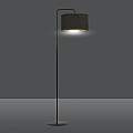Piantana Contemporaneo Ganesha Acciaio Nero 1 Luce E27 Ip20 LA0129-EB-PT1-NR