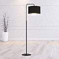 Piantana Contemporaneo Ganesha Acciaio Nero 1 Luce E27 Ip20 LA0129-EB-PT1-NR