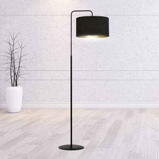 Piantana Contemporaneo Ganesha Acciaio Nero 1 Luce E27 Ip20 LA0129-EB-PT1-NR