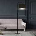 Piantana Contemporaneo Ganesha Acciaio Nero 1 Luce E27 Ip20 LA0129-EB-PT1-NR