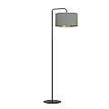 Piantana Contemporaneo Ganesha Acciaio Nero Grigio 1 Luce E27 Ip20 LA0129-EB-PT1-NR-GR