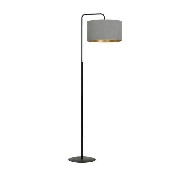 Piantana Contemporaneo Ganesha Acciaio Nero Grigio 1 Luce E27 Ip20 LA0129-EB-PT1-NR-GR