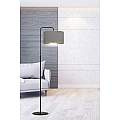 Piantana Contemporaneo Ganesha Acciaio Nero Grigio 1 Luce E27 Ip20 LA0129-EB-PT1-NR-GR