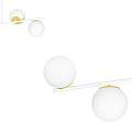 Plafoniera Contemporaneo Vishnu Acciaio Bianco 4 Luci E14 Ip20 LA0131-EB-PL4-BI-OR2