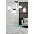 Plafoniera Contemporaneo Vishnu Acciaio Nero 6 Luci E14 Ip20 LA0131-EB-PL6-NR-OR2