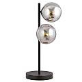 Lampade Da Scrivania Minimal Durga Acciaio Nero Grigio 2 Luci E14 Ip20 LA0135-EB-LT2-NR-GR