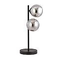 Lampade Da Scrivania Minimal Durga Acciaio Nero Grigio 2 Luci E14 Ip20 LA0135-EB-LT2-NR-GR