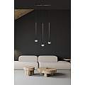 Lampadario 3 Luci Moderno Shu Acciaio Nero E Paralumi A Cilindri Sottili LA0137-EB-3-NR