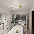 Plafoniera Moderna Amaterasu Acciaio Bianco 4 Luci E27 Ip20 LA0140-EB-PL4-BI