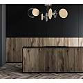 Plafoniera Moderna Amaterasu Acciaio Nero 4 Luci E27 Ip20 LA0140-EB-PL4-NR